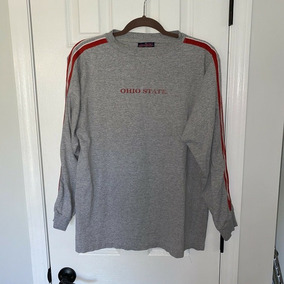 Vintage Ohio State Buckeyes Long Sleeve Shirt M Medium Made in USA - Picture 1 of 6